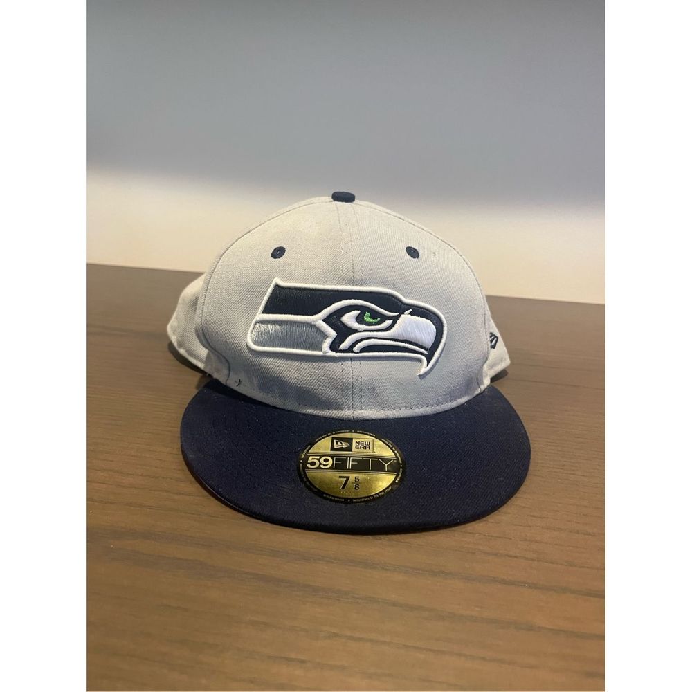 NFL Seattle Seahawks New Era Flat Hat NEW! Size 7 5/8